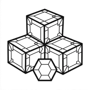 Emerald Minecraft Omalovánka