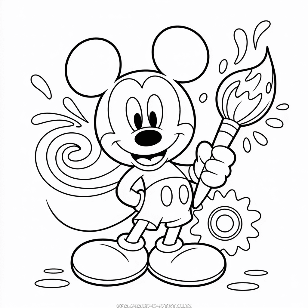 Epický Mickey Omalovánka