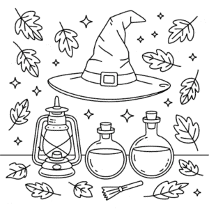 Estetický Halloween Omalovánka