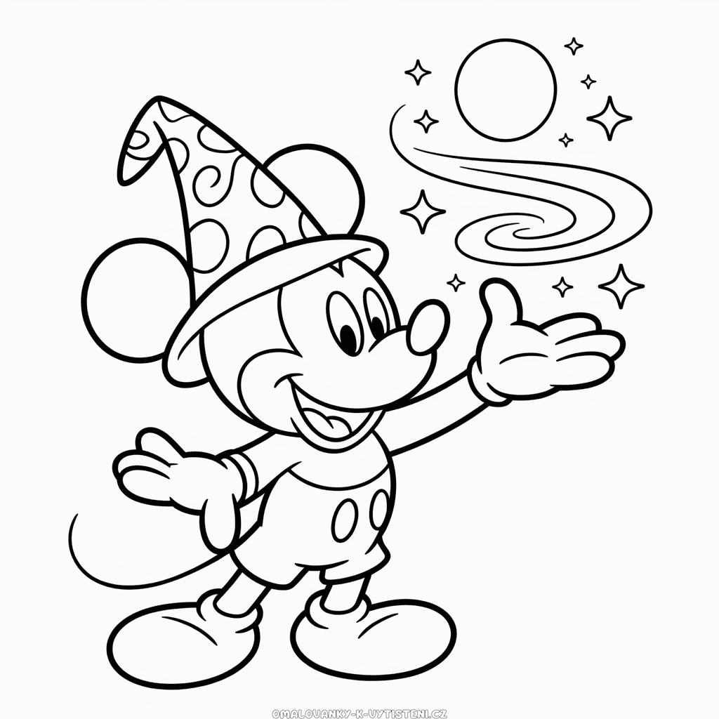 Fantasia Myšák Mickey Omalovánka