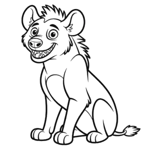 Hyena z Lvího Krále Omalovánka