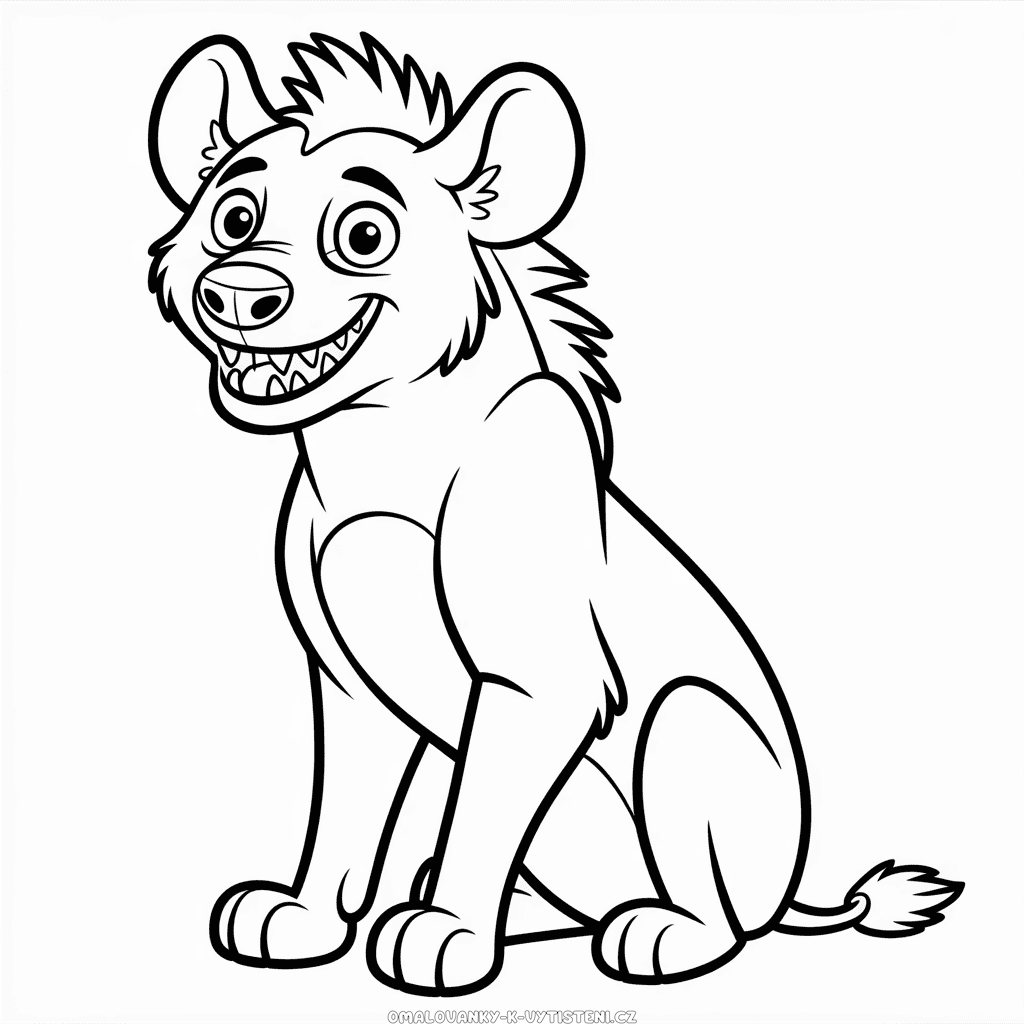 Hyena z Lvího Krále Omalovánka