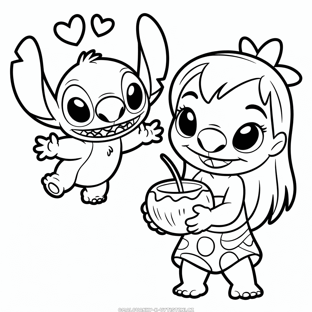 Lilo a Stitch Omalovánka