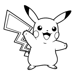 Pikachu Omalovánka