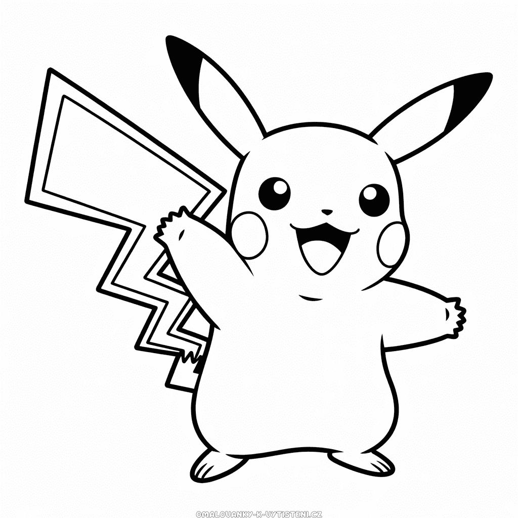 Pikachu Omalovánka