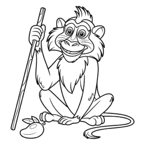 Rafiki z Lvího Krále Omalovánka