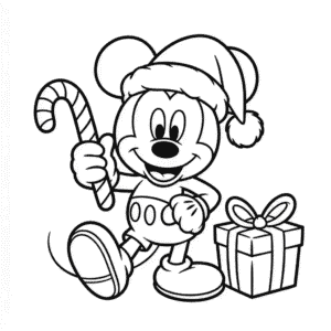 Roztomilé vánoce Myšáka Mickeyho Omalovánka
