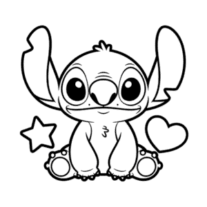 Squishmallow Stitch Omalovánka