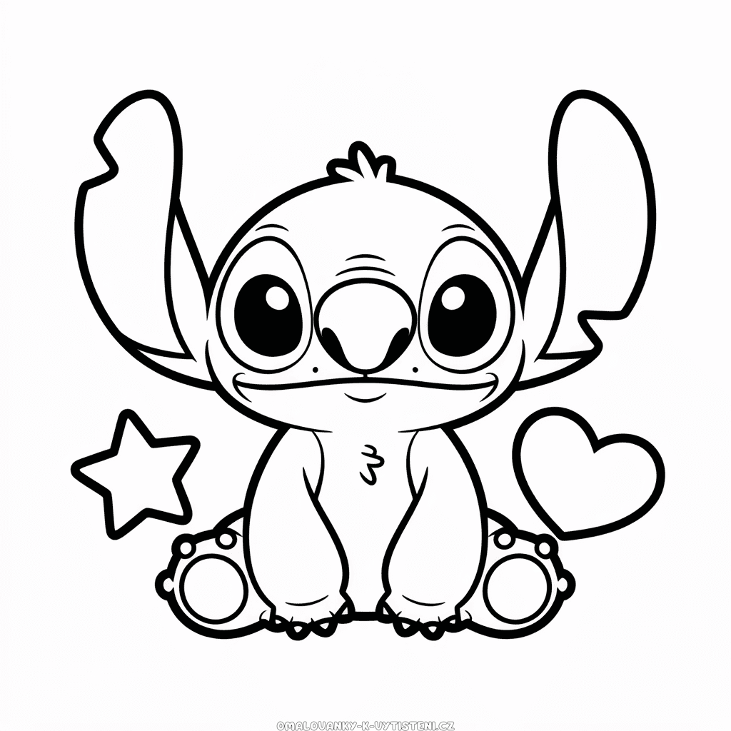 Squishmallow Stitch Omalovánka