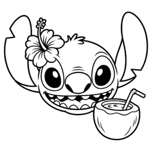 Tvář Stitche Omalovánka